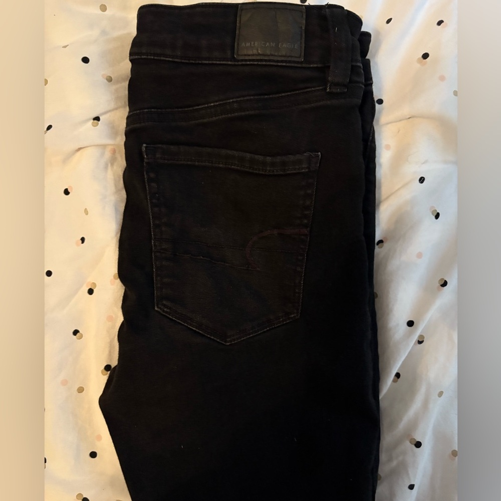 American Eagle Outfitters Black Stretch Skinny Jeans - Picture 4 of 6